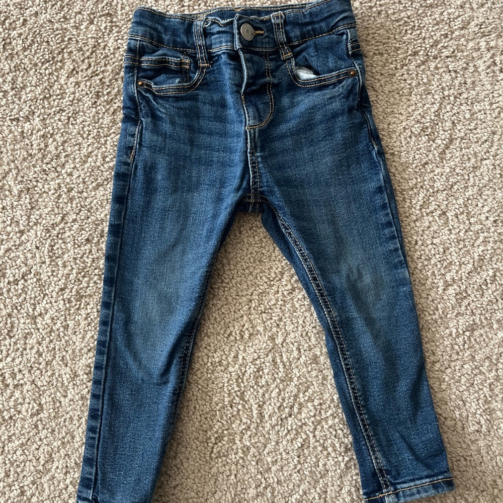 Zara Dark Blue Skinny Jeans